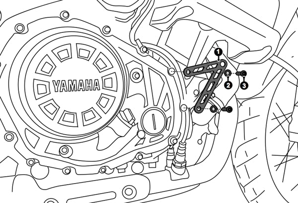 Montage du klaxon Denali sur le klaxon DenaliBomb Air Horn pour le Yamaha XT1200Z Super Tenere'11-'19