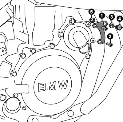 Support Stebel/Wolo Horn pour les BMW F800GS '13- , et F700GS '13-