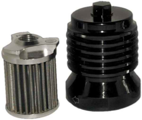 OUTLAW High Performance Cleanable Permanent Oil Filter in Anodized Black
