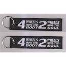 2 WHEELS MOVE THE SOUL - Motorcycle Keychain