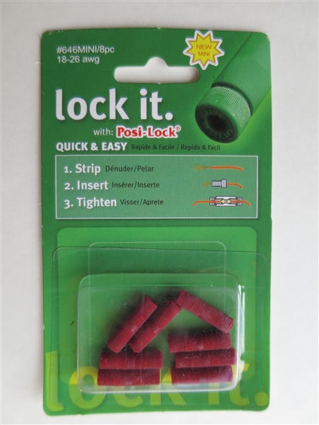 Posi-Lock MINI Connectors 20-26 Ga.
