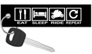 Eat Sleep Ride Repeat - Motorcycle Keychain