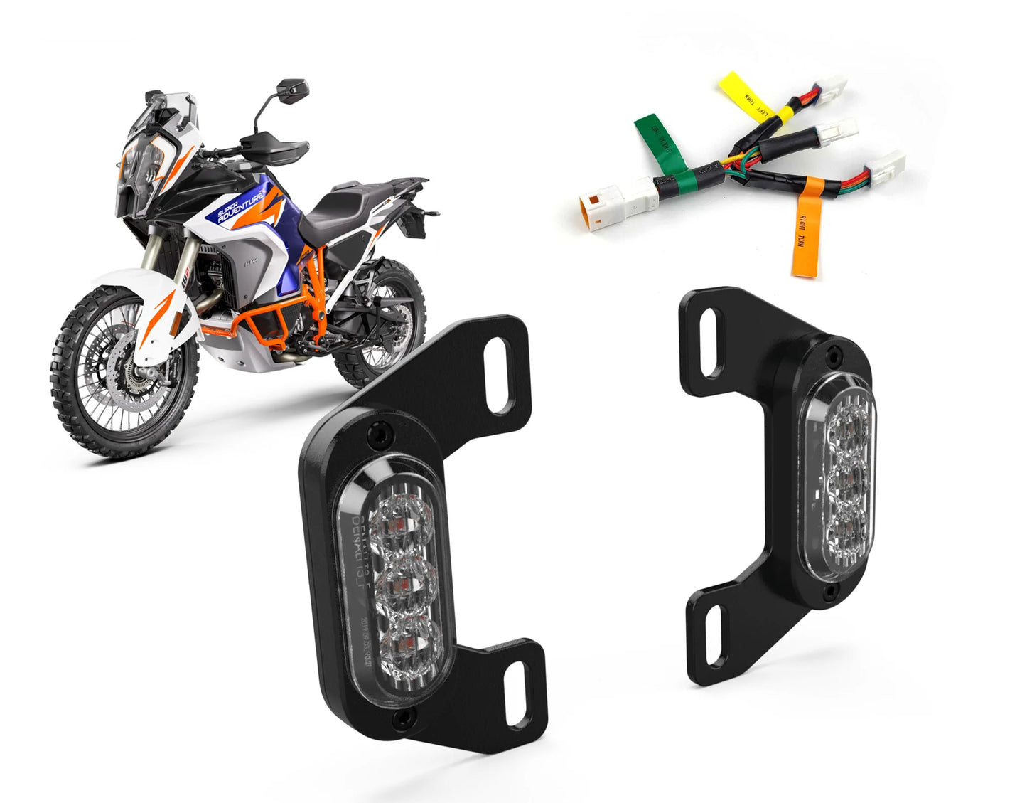 Plug-&-Play Rear T3 Turn Signal License Plate Kit for KTM 1290 Adventure