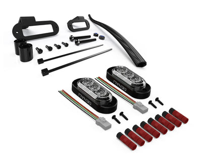 Plug-&-Play Fork Mounted T3 Turn Signal Kit for Kawasaki KLR650