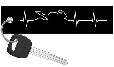 Motorcycle Heartbeat - Motorcycle Keychain