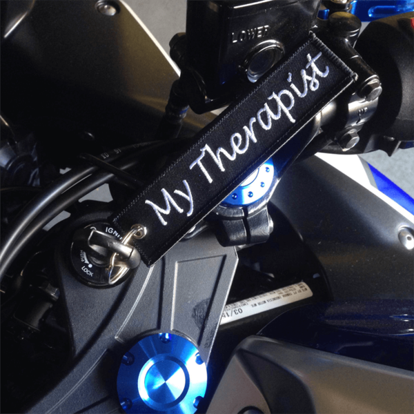 My Therapist - Motorcycle Keychain