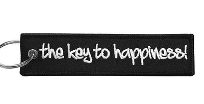 The key to happiness! - Motorcycle Keychain