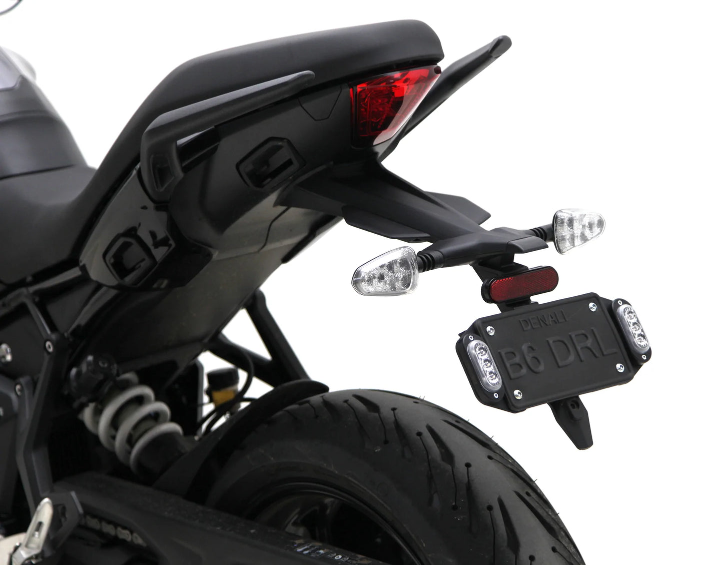 Plug-&-Play Rear T3 Turn Signal License Plate Kit for Triumph Tiger Sport 660 '22-