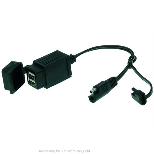 Fenix Weatherproof Motorcycle Dual USB to SAE Charger